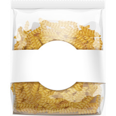 矢量通心粉包装袋设计