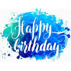 矢量水墨风格生日庆祝