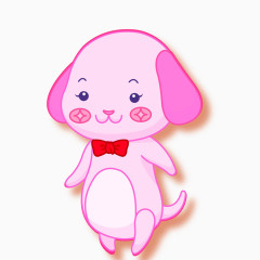 卡通生肖狗矢量图