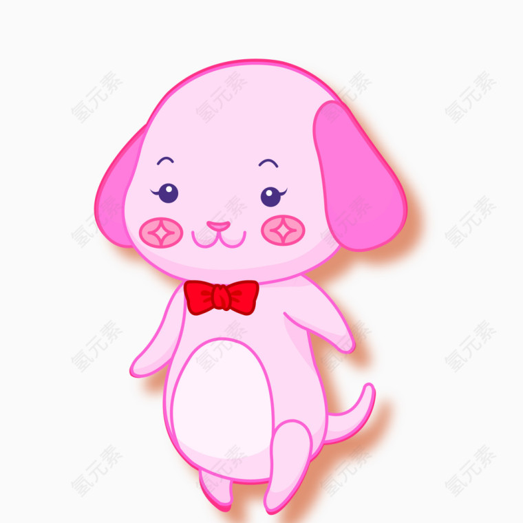 卡通生肖狗矢量图