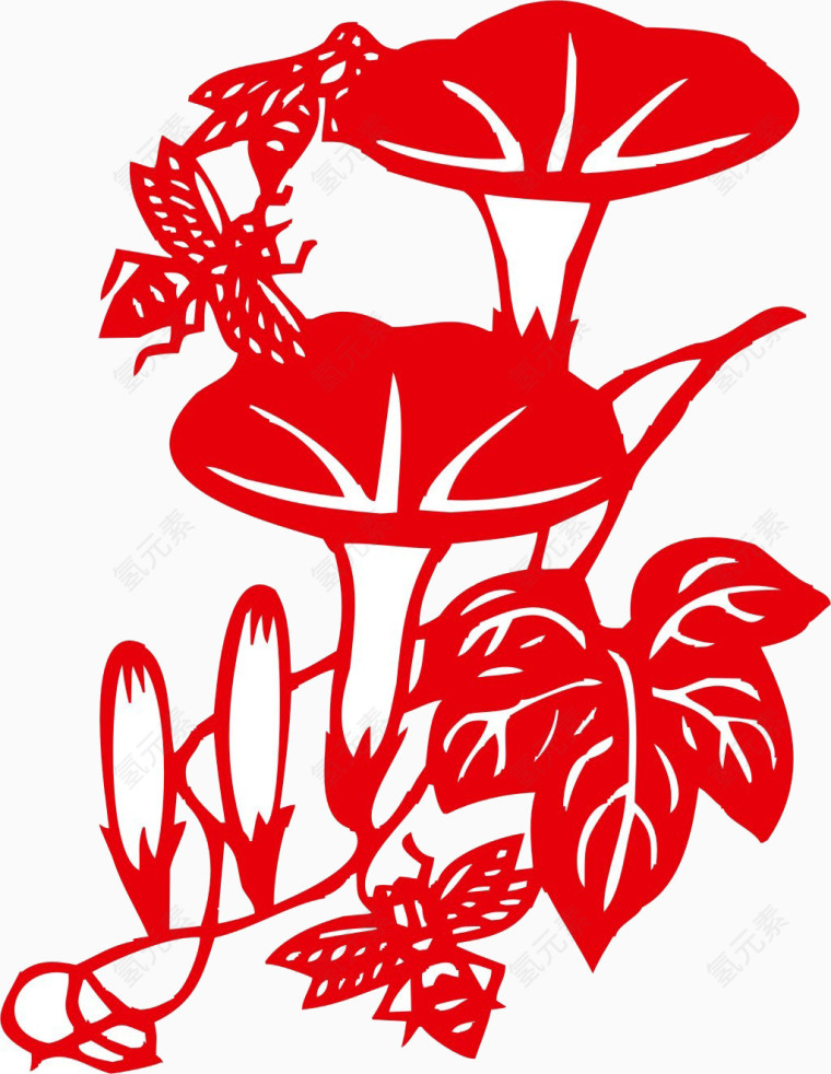 牵牛花窗花