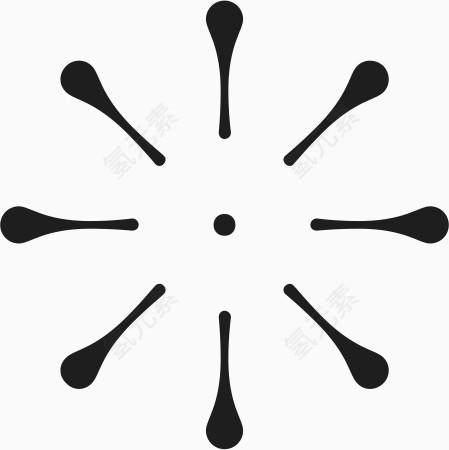 角花底纹花型对称平面图形