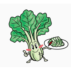 矢量小白菜叶子