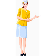 2017矢量礼仪小姐