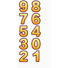 金色数字