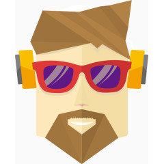 时尚墨镜男士设计矢量素材