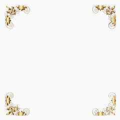 精致的四角边框装饰素材