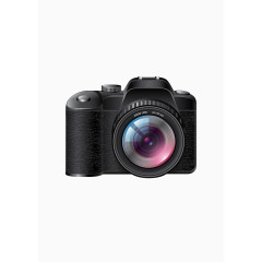 黑色单反照相机背景图片