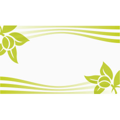 矢量清新绿色花纹底纹