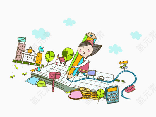彩色书本