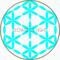 蓝色矢量花图案