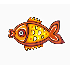 小金鱼矢量卡通素材