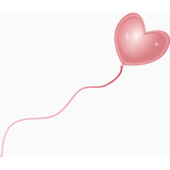 粉色心形气球