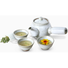 粗陶茶具免抠素材