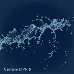 动感四溅的水花