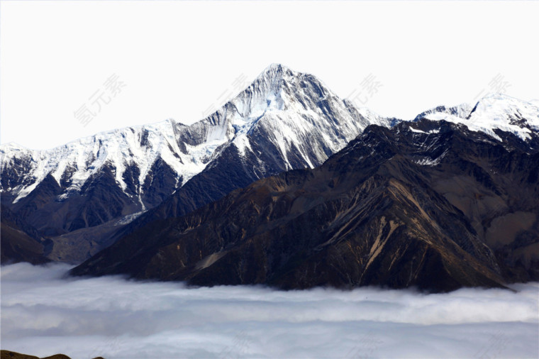 康定贡嘎山风景图
