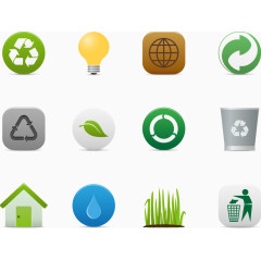 矢量生态与循环图标