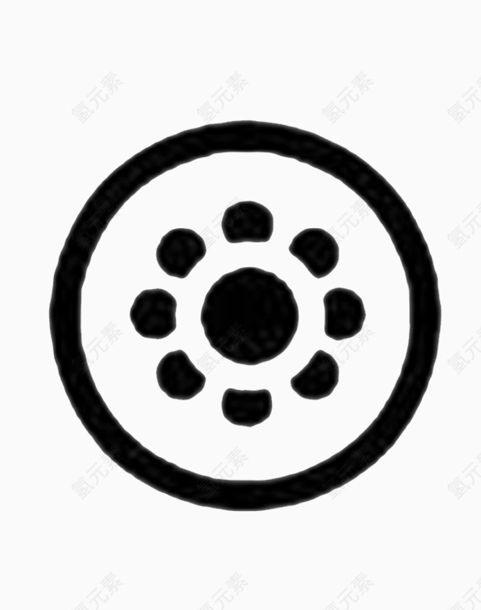 可爱太阳保暖标志