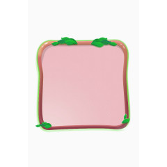 褐色简约树叶边框纹理