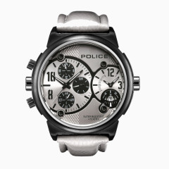 警察大表盘多地计时石英表