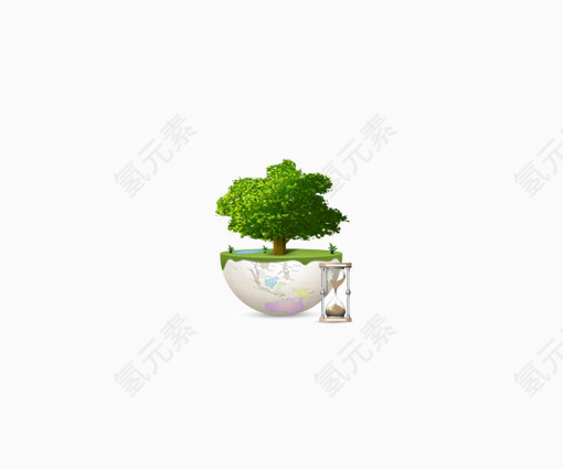 盆栽沙漏图标