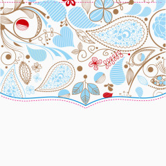 手绘风格贺卡封面装饰