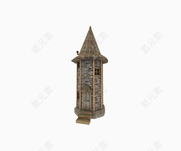 西方城堡建筑物