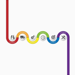 矢量PPT流程图