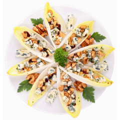 创意雪花状的坚果拼盘