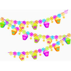 悬挂的彩色装饰