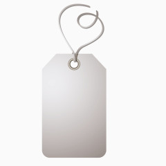 矢量灰色渐变质感服装吊牌