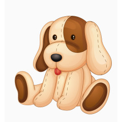 卡通儿童玩具吐舌头狗