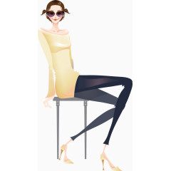 性感美女矢量图