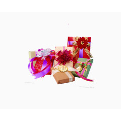 圣诞节彩色礼品盒