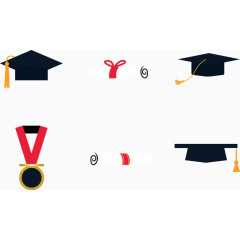 矢量毕业插图