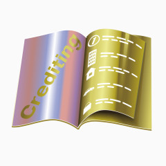 金色书籍商务宣传