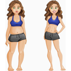 减肥成功的女孩