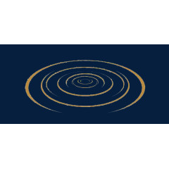 橙色水滴水墨水纹