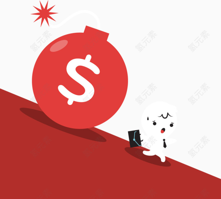 被炸弹追的小人