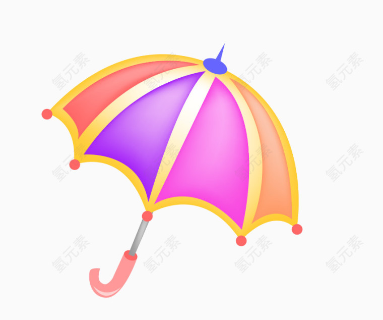 可爱粉色浪漫小雨伞