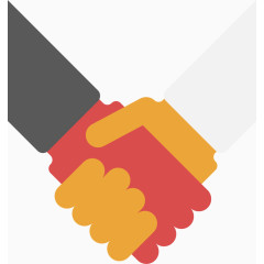 房产中介合作握手矢量素材