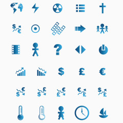 矢量商业信息符号