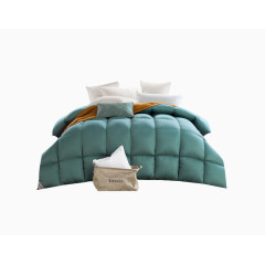 清新绿色双人被床品