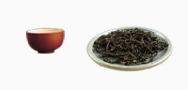 茶杯与茶叶