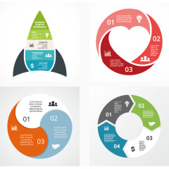 矢量PPT素材创意图表