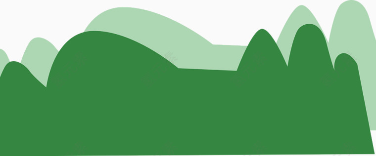 山坡绿草