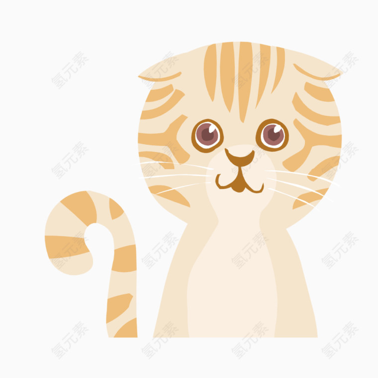 矢量小猫眯装饰插画