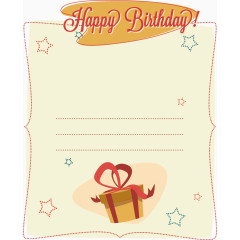 生日卡片卡通海报促销素材