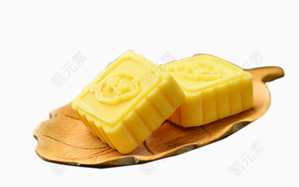 木盒中的绿豆糕