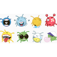 卡通小怪兽矢量图